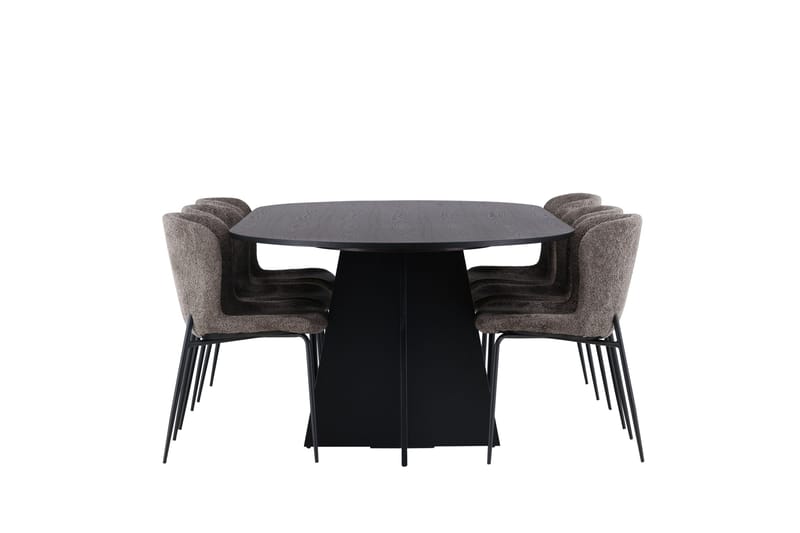 Bootcut Matgrupp 230 cm Oval med 6 Modesto stolar - Beige - Products - Möbler - Bord & matgrupp - Matgrupp