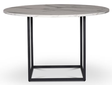 Sintorp toppskiva Ø90 cm - Vit marmor (Exklusivt laminat), vit marmor