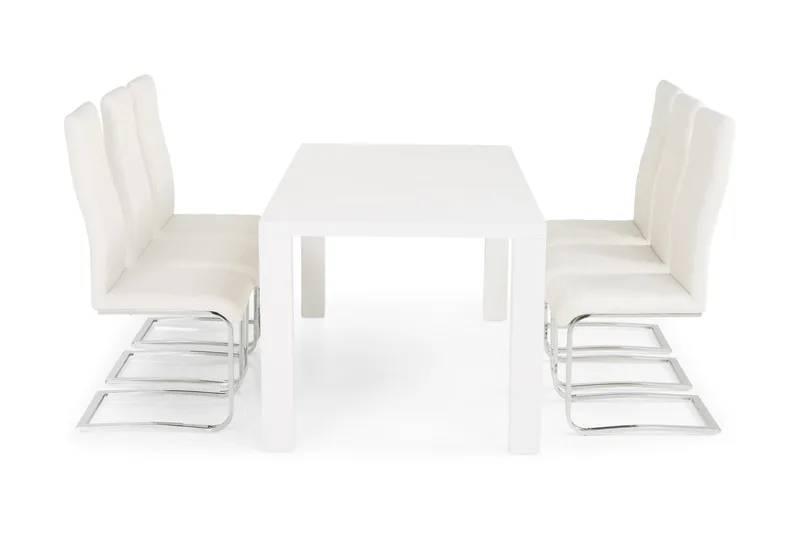 Cibus Matgrupp 180 cm med 6 Cibus Stol - Vit - Products - Möbler - Bord & matgrupp - Matgrupp