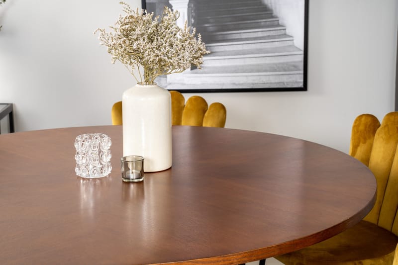 Copenhagen Matgrupp 140 cm Rund med 6 Limhamn stolar - Svart - Products - Möbler - Bord & matgrupp - Matgrupp