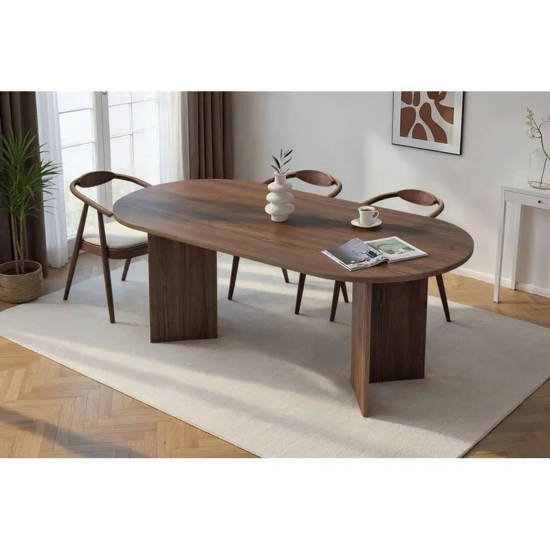Dano Matbord Oval 200 cm - Valnöt - Products - Möbler - Bord & matgrupp - Matbord & köksbord
