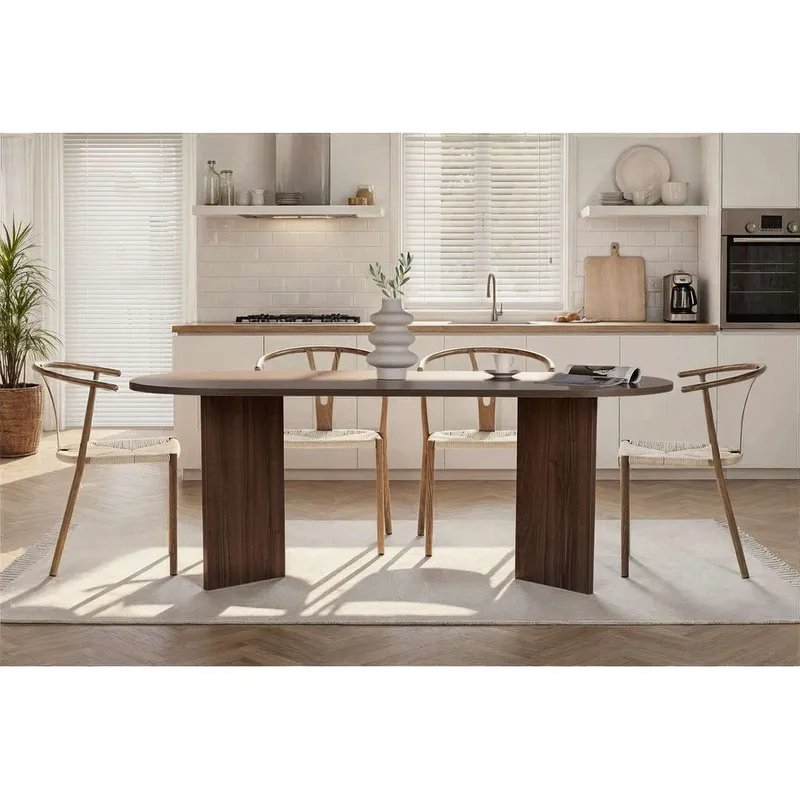 Dano Matbord Oval 200 cm - Valnöt - Products - Möbler - Bord & matgrupp - Matbord & köksbord