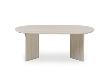 Edda Soffbord Oval 120 cm - Vitlaserad ek - Products - Möbler - Bord & matgrupp - Soffbord