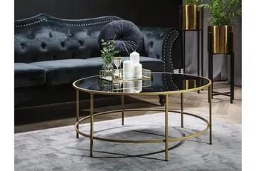 Florence Soffbord 88 cm - Svart/Glas - Products - Möbler - Bord & matgrupp - Soffbord