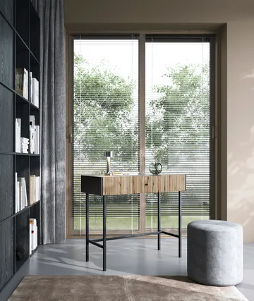 Francisca Sminkbord 93 cm - Svart/Ek - Products - Möbler - Bord & matgrupp - Sminkbord & toalettbord