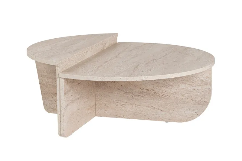 Georgette Soffbord 90 cm, Travertine