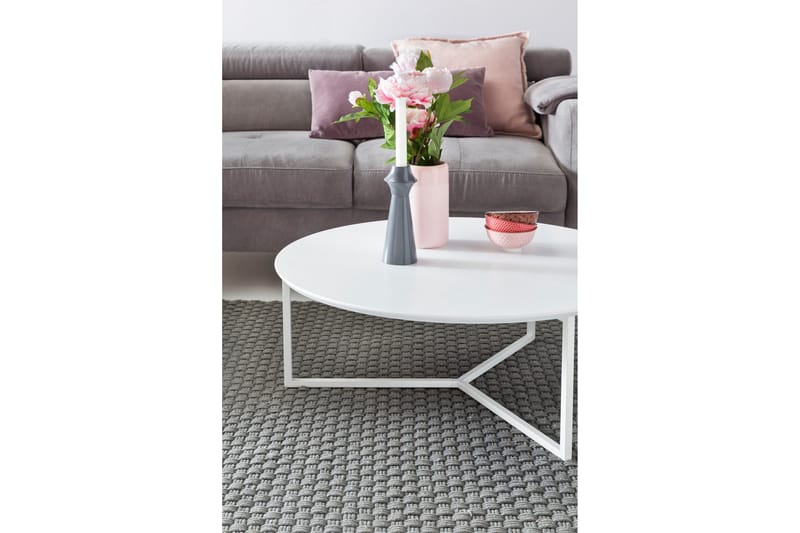 Giamanco Soffbord 80 cm Runt - Vit - Products - Möbler - Bord & matgrupp - Soffbord
