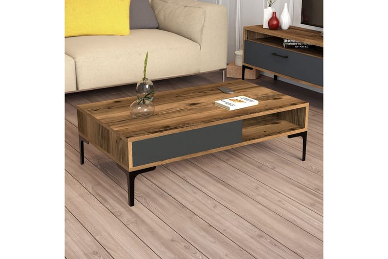 Hommaz Soffbord 105x32,6x105 cm - Brun - Products - Möbler - Bord & matgrupp - Soffbord