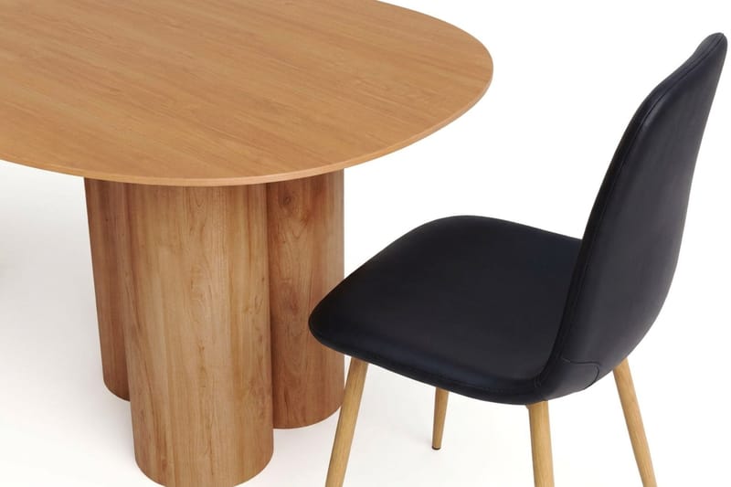 Juno Matgrupp rektangulärt 220 cm Ek med 6 Nibe Matstolar - Ek - Products - Möbler - Bord & matgrupp - Matgrupp