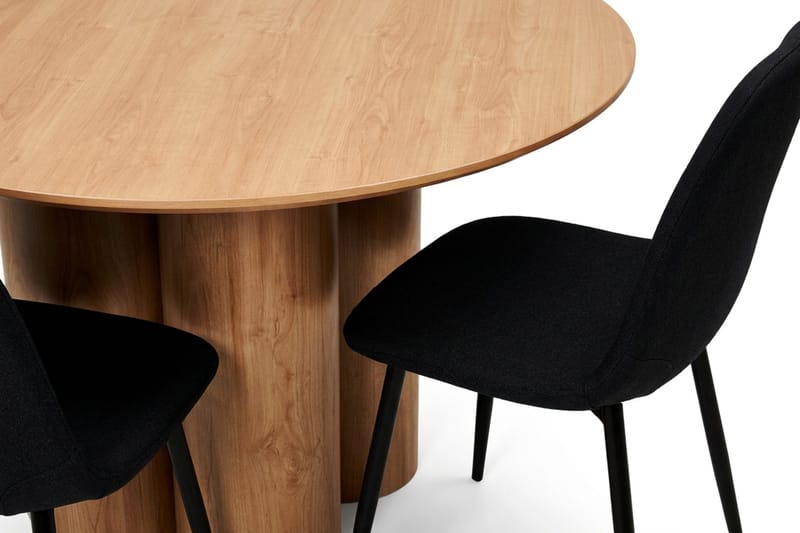 Juno Matgrupp runt 110 cm Ek med 4 Nibe Matstolar - Ek - Products - Möbler - Bord & matgrupp - Matgrupp