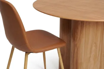 Juno Matgrupp runt 110 cm Ek med 4 Nibe Matstolar - Ek - Products - Möbler - Bord & matgrupp - Matgrupp
