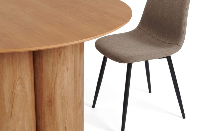Juno Matgrupp runt 110 cm Ek med 4 Nibe Matstolar - Ek - Products - Möbler - Bord & matgrupp - Matgrupp