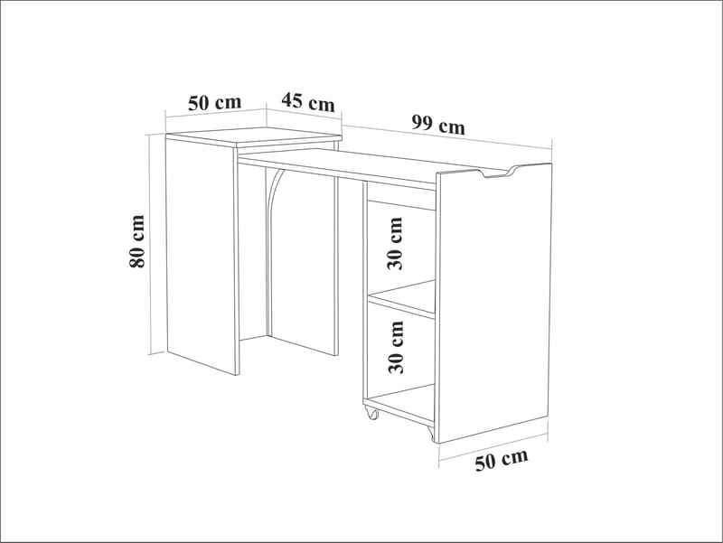 Gavio Skrivbord 97 cm - Products - Möbler - Bord & matgrupp - Kontorsbord - Datorbord