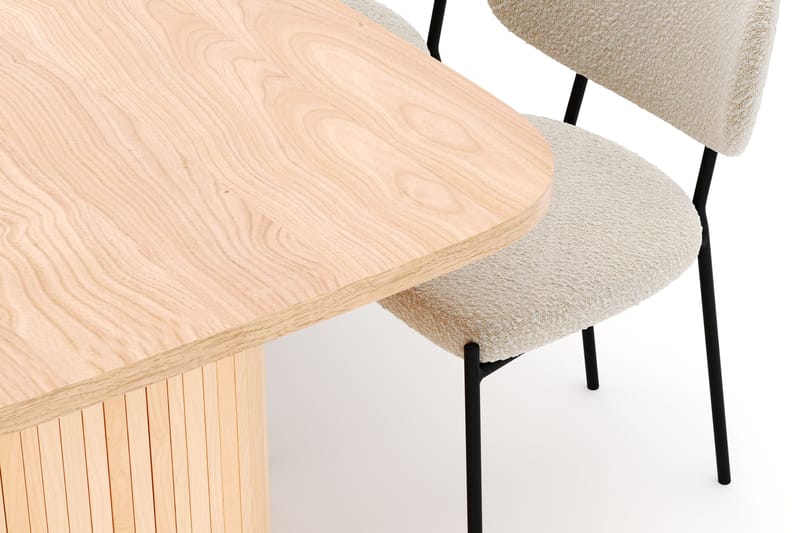 Kopparbo Matbord 200 cm med 6 Gemmiano Stolar - Natur - Products - Möbler - Bord & matgrupp - Matgrupp