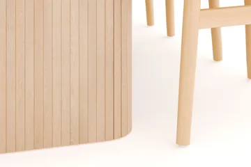 Kopparbo Matgrupp 200-260 cm Förlängningsbart med 6 Dastoori Matstolar - Whitewash - Products - Möbler - Bord & matgrupp - Matgrupp