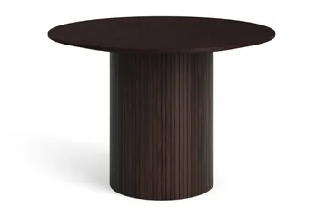 Kopparbo Runt Matbord 110 cm Fanér, Rökt ek