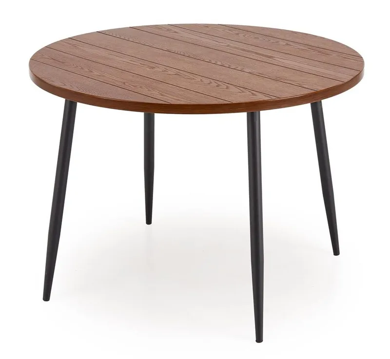 Matbord Ø105 cm - Valnöt/Svart - Products - Möbler - Bord & matgrupp - Matbord & köksbord