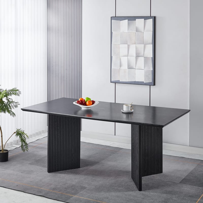 Matbord Crossby 180x90 cm - Svartbetsad ek - Products - Möbler - Bord & matgrupp - Matbord & köksbord