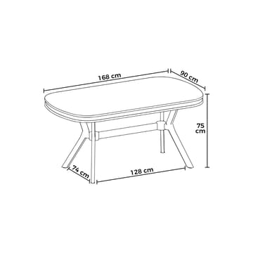 Danto Matbord 168 cm - Products - Möbler - Bord & matgrupp - Matbord & köksbord