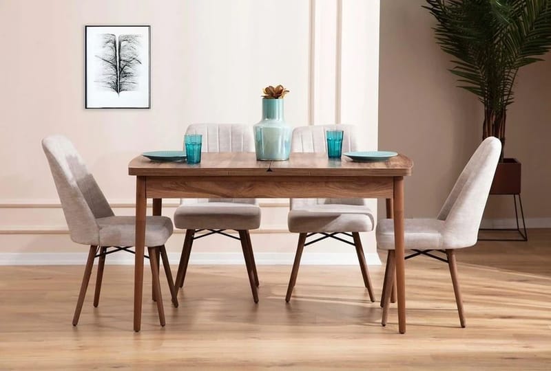Teral Matgrupp Förlängningsbar 130-170 cm med 4 Stolar - Products - Möbler - Bord & matgrupp - Matgrupp