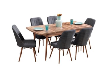 Teral Matgrupp Förlängningsbar 130-170 cm med 6 Stolar - Products - Möbler - Bord & matgrupp - Matgrupp