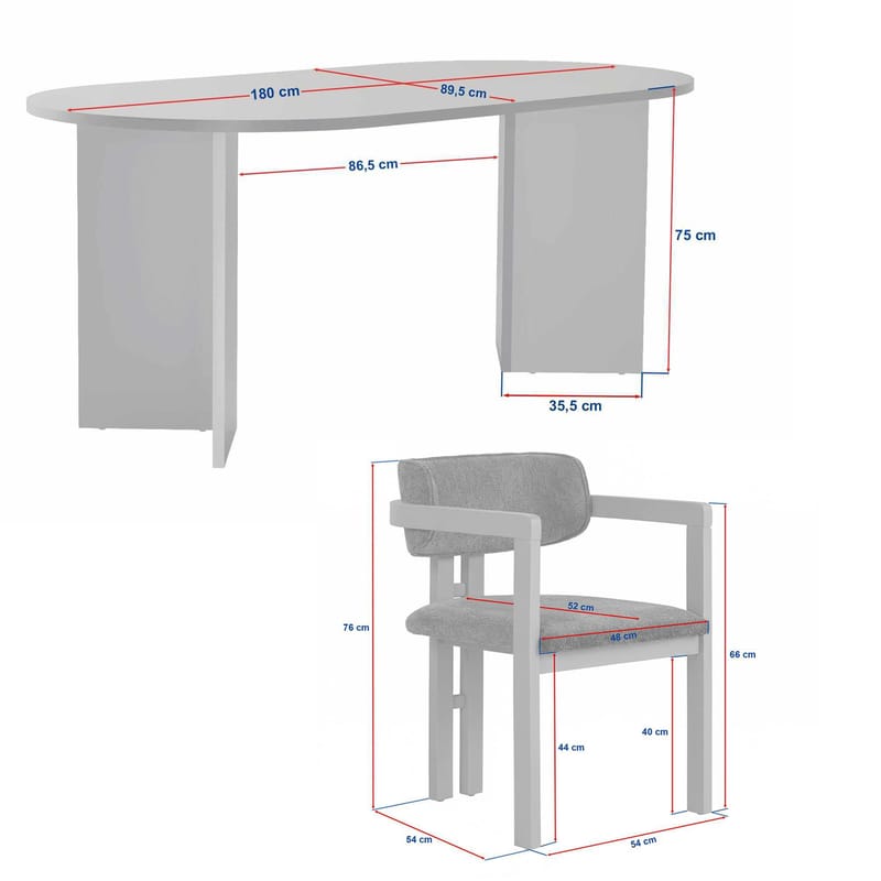 Vintar Matgrupp 180 cm med 6 stolar - Products - Möbler - Bord & matgrupp - Matgrupp