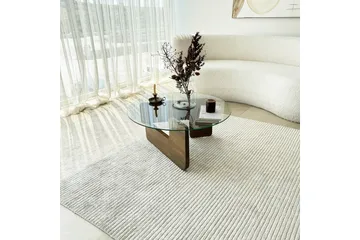 Mijara Soffbord 75 cm - Valnöt/Transparent - Products - Möbler - Bord & matgrupp - Soffbord