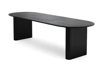 Noira Förlängningsbart Matbord 220/320x100 cm Fanér, Svart