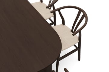 Noira Matgrupp rektangulärt 220 cm Rökt Ek med 6 Dastoori Matstolar - Rökt ek - Products - Möbler - Bord & matgrupp - Matgrupp