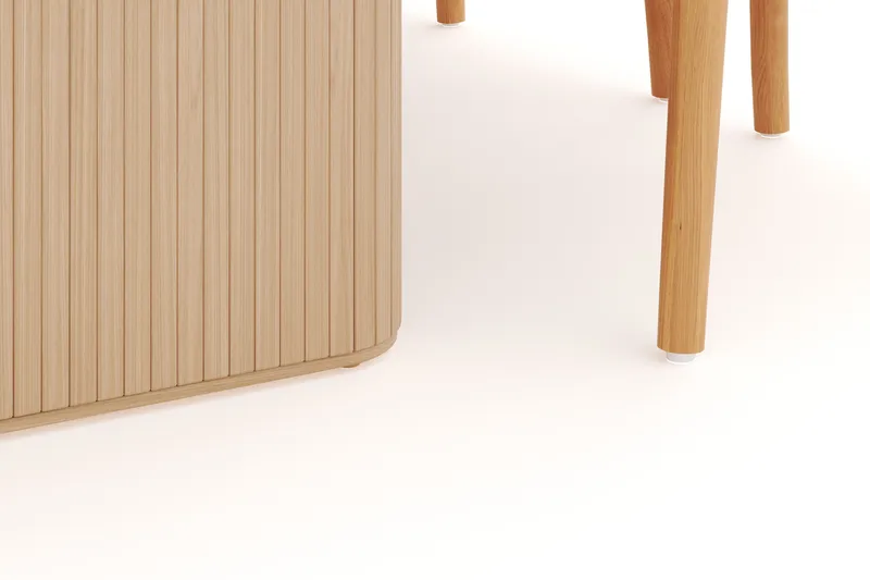 Noira Ovalt Matgrupp 220 cm med 6 Dastoori Matstolar - Natur - Products - Möbler - Bord & matgrupp - Matgrupp