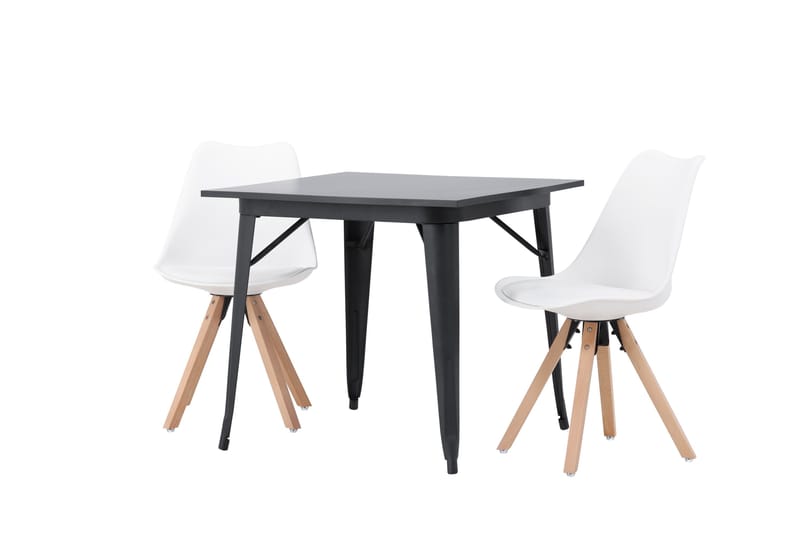 Ochovi Matgrupp  80 cm Rektangulär med 2 Zeno stolar - Svart - Products - Möbler - Bord & matgrupp - Matgrupp