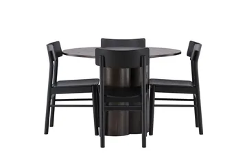 Olivia Matgrupp + 4 stolar - Mocca - Products - Möbler - Bord & matgrupp - Matgrupp