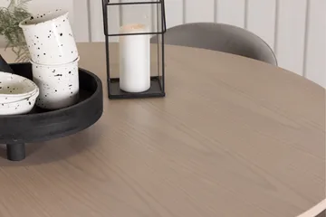 Olivia Matgrupp 110 cm Rund med 4 Velvet stolar - Whitewash - Products - Möbler - Bord & matgrupp - Matgrupp