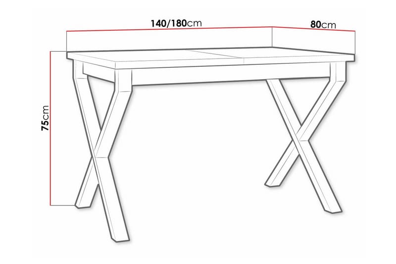 Patrickswell Matbord 80 cm - Svart - Products - Möbler - Bord & matgrupp - Matbord & köksbord