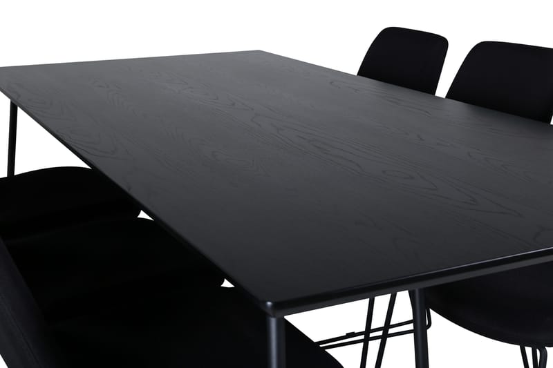 Petra Matgrupp 190 cm Rektangulär med 6 Muce stolar - Svart - Products - Möbler - Bord & matgrupp - Matgrupp
