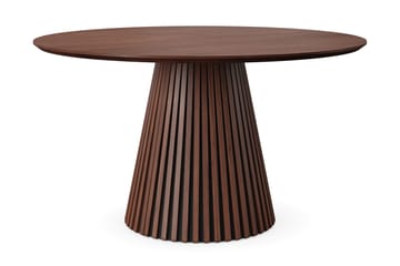 Peyra Runt Matbord 130 cm Fanér - Valnöt - Products - Möbler - Bord & matgrupp - Matbord & köksbord