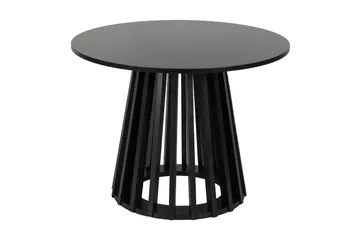 Peyra Soffbord Runt 60 cm Fanér, Svartlaserad ek