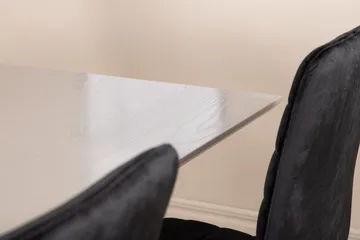 Piazza Matgrupp 180 cm Rektangulär med 6 Windu stolar - Svart - Products - Möbler - Bord & matgrupp - Matgrupp