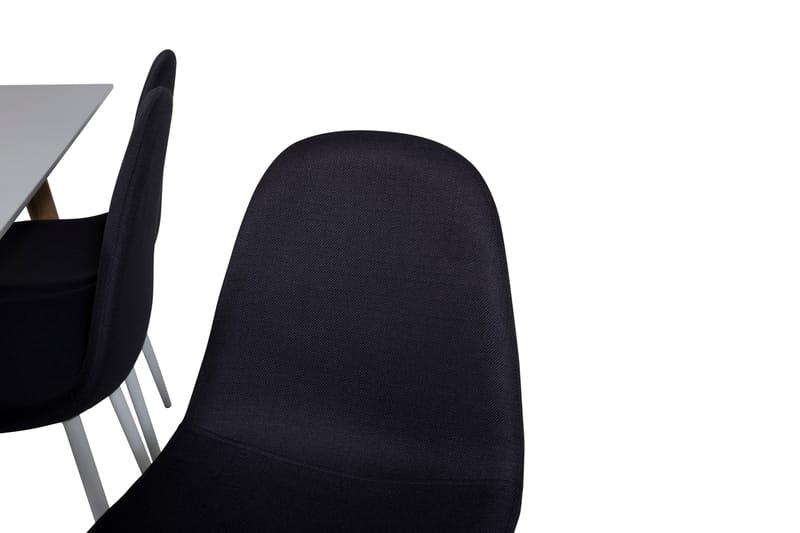 Polar Matgrupp 180 cm Rektangulär med 6 Polar stolar - Svart - Products - Möbler - Bord & matgrupp - Matgrupp