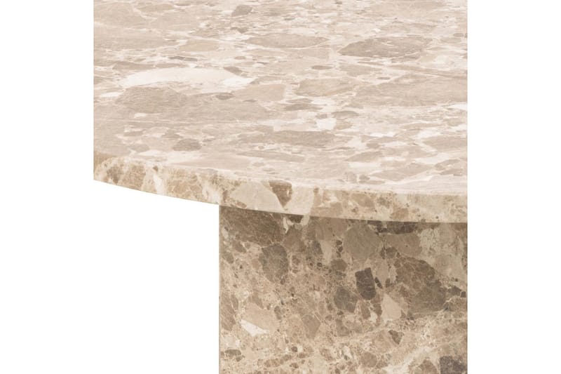 Prisa Runt Soffbord i Marmor Sten 80 cm - Beige - Products - Möbler - Bord & matgrupp - Soffbord