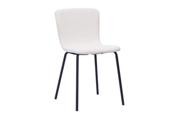 Richeto Matbord 180 cm med 6 Katy Matstolar - Naturlig finish / Vit Bouclé / Metallben Svart - Products - Möbler - Bord & matgrupp - Matgrupp