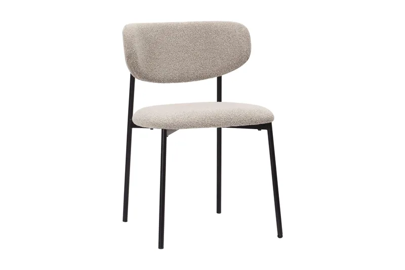 Richeto Matbord 210 cm med 6 Lucy Matstolar - Rökt ek / Greige Bouclé - Products - Möbler - Bord & matgrupp - Matgrupp