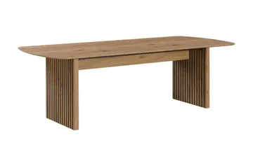 Richeto Matbord 240 cm ek +  8 st Nibe stol svart med ek ben - Natur/Svart - Products - Möbler - Bord & matgrupp - Matgrupp