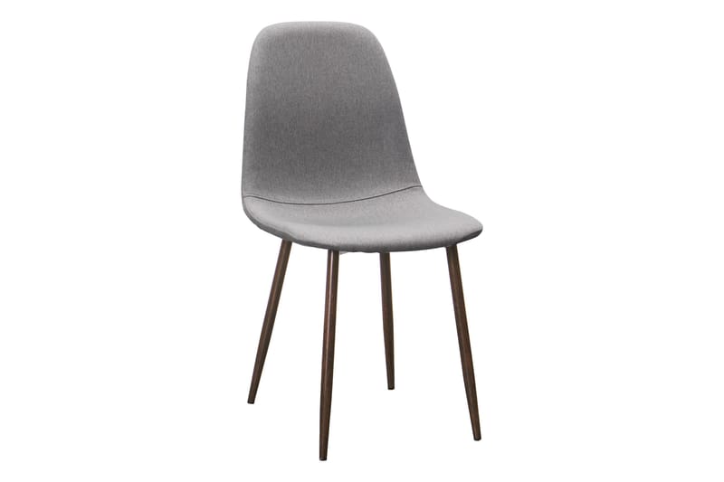 Richeto Matbord Rökt Ek 180 cm valnöt +  6 st Nibe stol grå med valnöt ben - Brun/Grå - Products - Möbler - Bord & matgrupp - Matgrupp