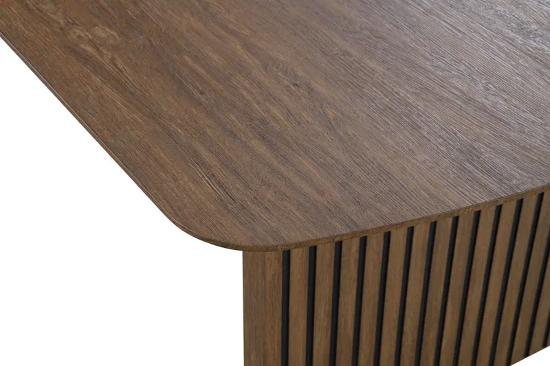 Richeto Matbord Rökt Ek 210 cm - Brun / Ribbad - Products - Möbler - Bord & matgrupp - Matbord & köksbord