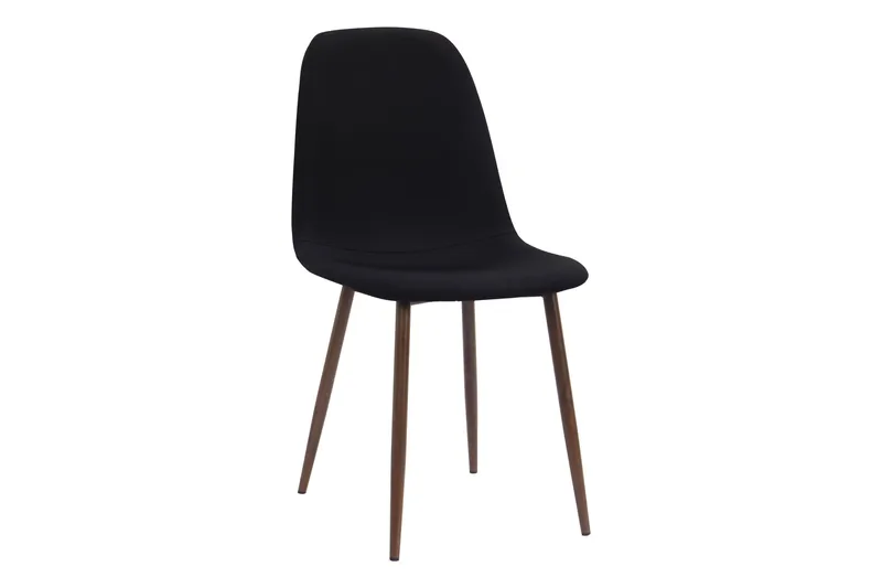 Richeto Matbord Rökt Ek 240 cm valnöt +  8 st Nibe stol svart med valnöt ben - Brun/Svart - Products - Möbler - Bord & matgrupp - Matgrupp