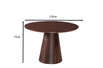 Siena Matbord Runt 110cm - Valnöt - Products - Möbler - Bord & matgrupp - Matbord & köksbord