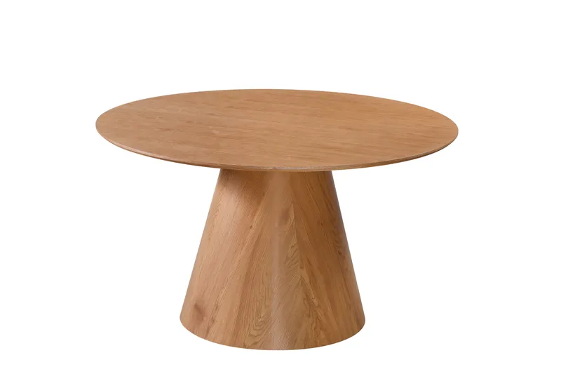 Siena Matbord Runt 130cm Fanér, Ek
