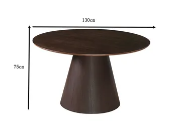 Siena Matbord Runt 130cm - Rökt ek - Products - Möbler - Bord & matgrupp - Matbord & köksbord