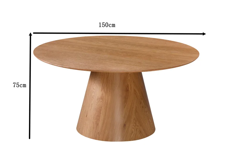 Siena Matbord Runt 150cm - Ek - Products - Möbler - Bord & matgrupp - Matbord & köksbord